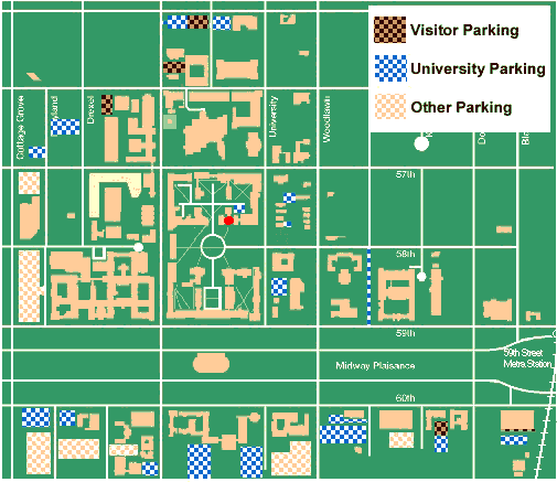 Map of University of Chicago parking